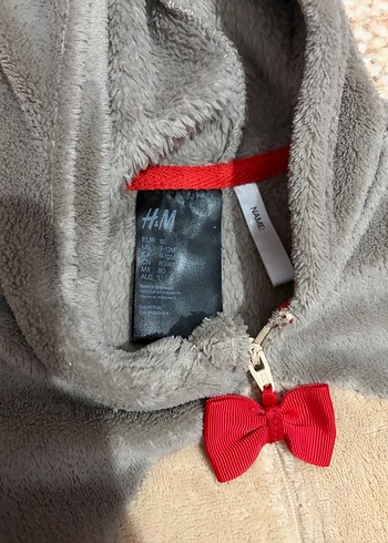 Gri Erkek Bebek Triko Polar Tulum - Görsel 2