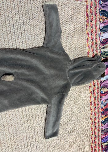 Gri Erkek Bebek Triko Polar Tulum - Görsel 5