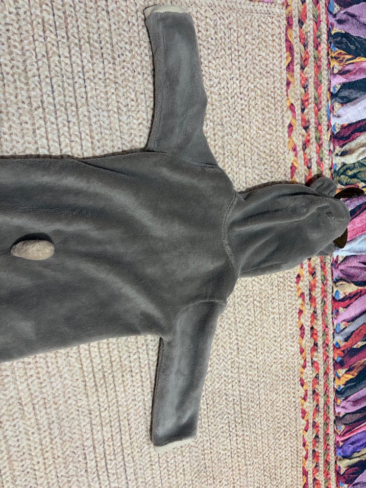 Gri Erkek Bebek Triko Polar Tulum - Görsel 5