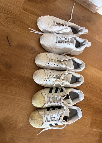 Adidas Sik Ve Rahat Beyaz Sneakerlar