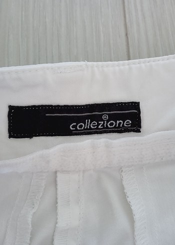 Collezione Düğmeli Beyaz Mini Kadın Şort