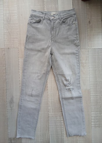 LC Waikiki Acik Gri Yikamali Slim Jean