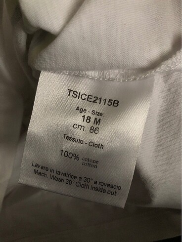 12-18 Ay Beden beyaz Renk 18 aylık erkek çocuk tişört