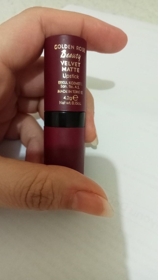 golden rose velvet matte lipstick - Görsel 3
