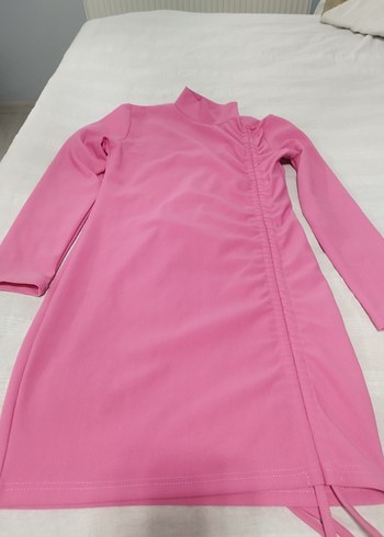 Pembe Yüksek Yakalı Hamile Bluzu