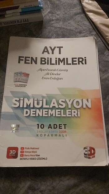 Ayt fen Bilimleri deneme 3d