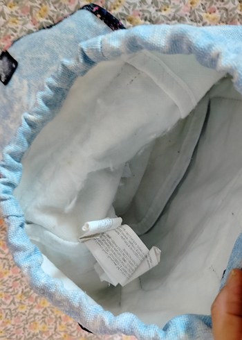 Mavi kız çocuk Sırt Çantası - Kedi Desenli - Görsel 3