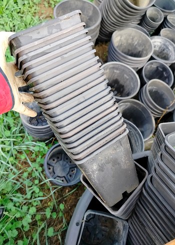 Gri Plastik üretim saksıları - Görsel 2