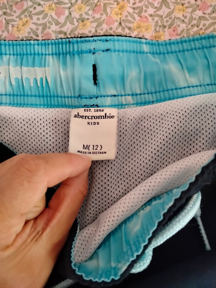 12 yaş için Erkek Turkuaz Kenarlı lacivert deniz Şortu - Görsel 3