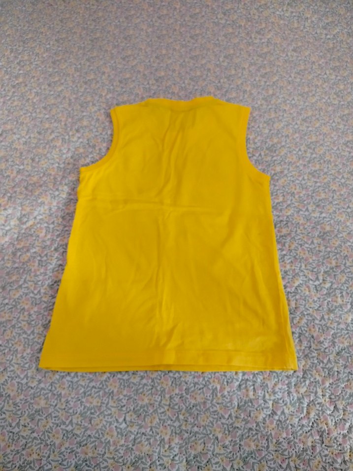 Sarı Renkli Baskılı Çocuk Atlet - Görsel 2