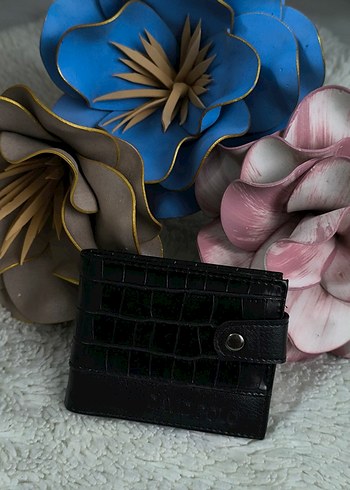 Gri Deri Kadın Cüzdanı - Görsel 19