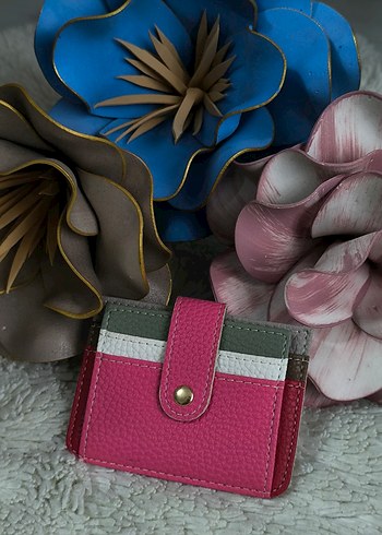 Gri Deri Kadın Cüzdanı - Görsel 6