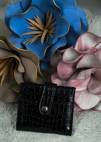 Gri Deri Kadın Cüzdanı - Görsel 15