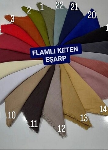 Keten eşarp 