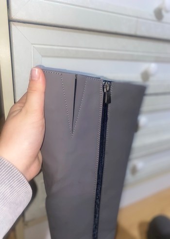 Derimod Kadın Gri Dizaltı Bot - Görsel 5