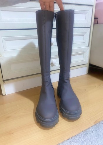 Derimod Kadın Gri Dizaltı Bot - Görsel 8