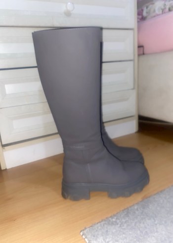 Derimod Kadın Gri Dizaltı Bot - Görsel 9