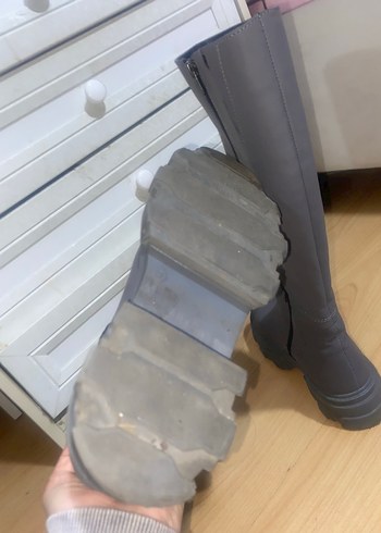 Derimod Kadın Gri Dizaltı Bot - Görsel 4