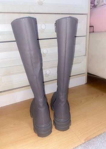 Derimod Kadın Gri Dizaltı Bot - Görsel 6