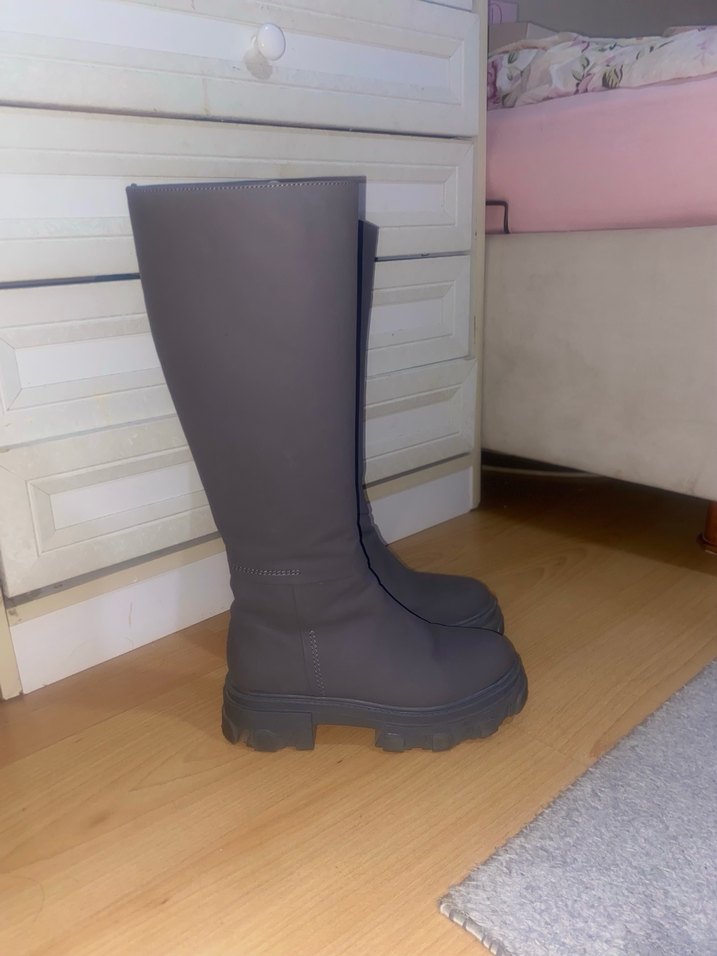 Derimod Kadın Gri Dizaltı Bot - Görsel 3