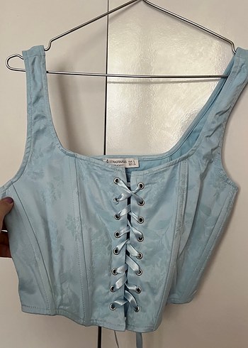 Mavi Pastel Midi Büstiyer