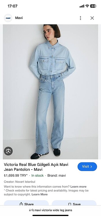 Kot pantolon jean