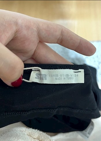 s Beden siyah Renk Sırt Dekolteli Siyah Crop Top