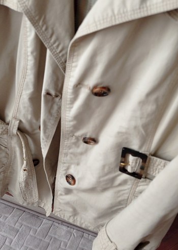 Bej Midi Kadın Trençkot - Görsel 3