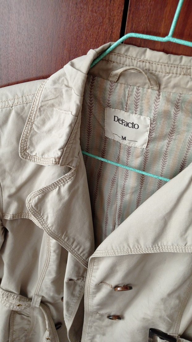 Bej Midi Kadın Trençkot - Görsel 2