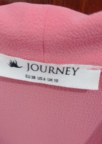 Pembe V Yaka Kolsuz Salaş Bluz - Görsel 4