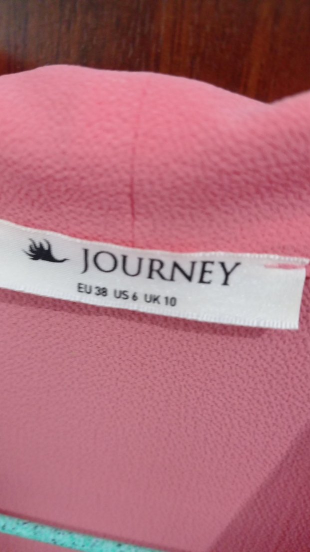 Pembe V Yaka Kolsuz Salaş Bluz - Görsel 4