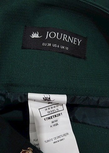 Yeşil Pilili Kısa Midi Etek - Görsel 5