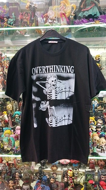 OVERTHINKING BASKILI TİŞÖRT
