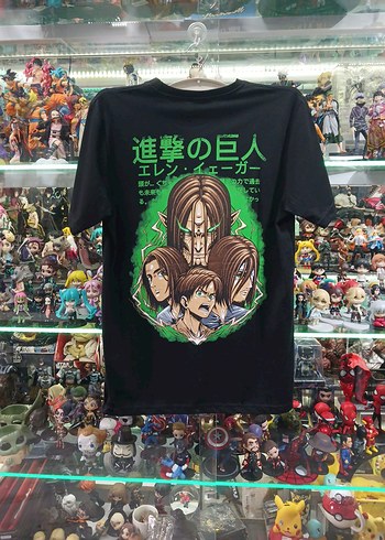 ATTACK ON TITAN EREN BASKILI TİŞÖRT