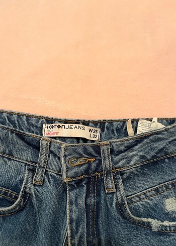 26 Beden Koton slim mom jean