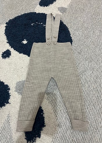 Gri Örgü Salopet - Görsel 3