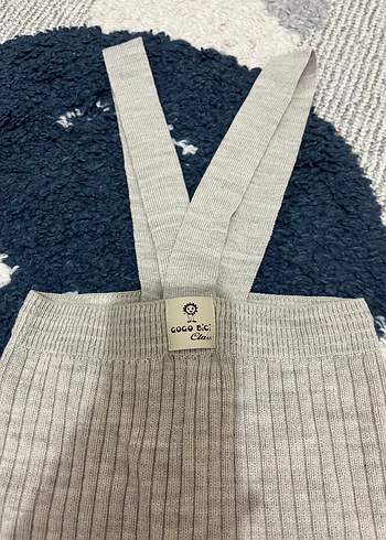 Gri Örgü Salopet - Görsel 2