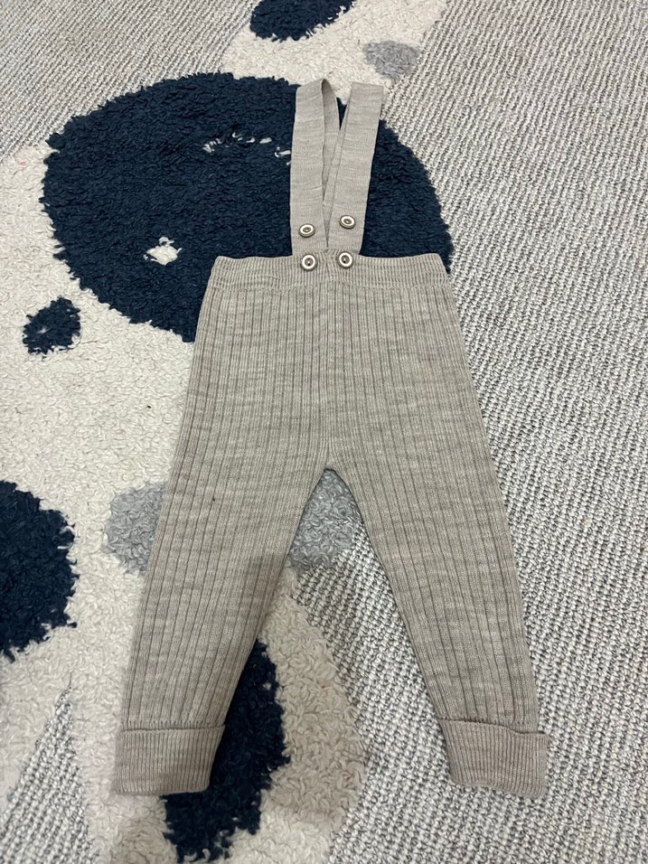 Gri Örgü Salopet - Görsel 3