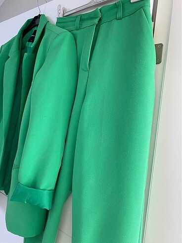 s Beden yeşil Renk Ceket pantolon takım