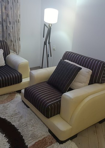 Enza Home Salon Takımı Yemek Masası+ Koltuk+ Halı Azon Mobilya - Görsel 3