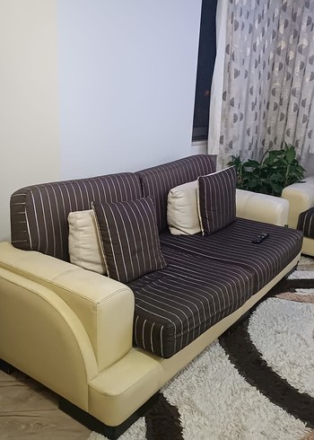 Enza Home Salon Takımı Yemek Masası+ Koltuk+ Halı Azon Mobilya - Görsel 2