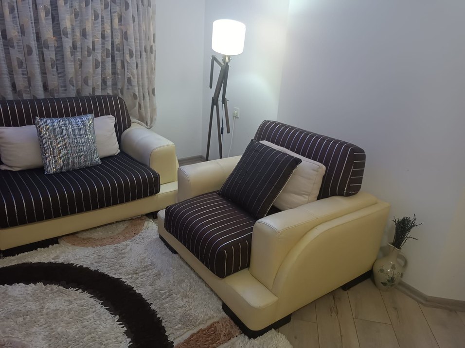 Enza Home Salon Takımı Yemek Masası+ Koltuk+ Halı Azon Mobilya - Görsel 3