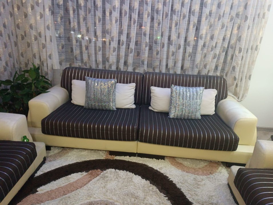 Enza Home Salon Takımı Yemek Masası+ Koltuk+ Halı Azon Mobilya - Görsel 4