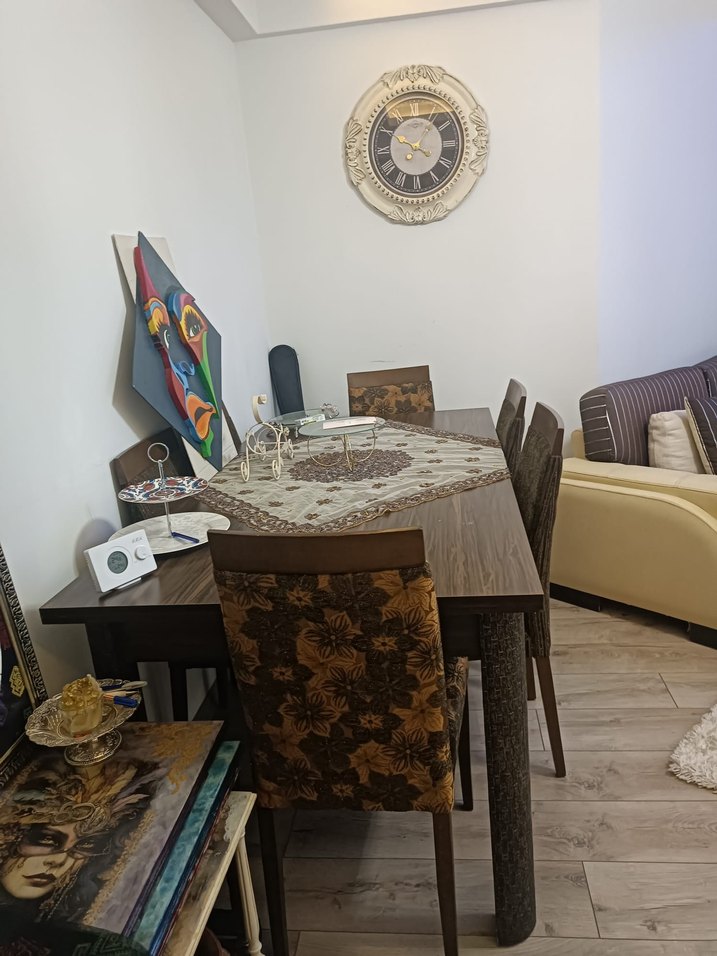 Enza Home Salon Takımı Yemek Masası+ Koltuk+ Halı Azon Mobilya - Görsel 5