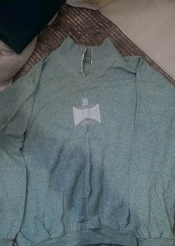 Mint yeşili vintage sweatshirt - Görsel 3