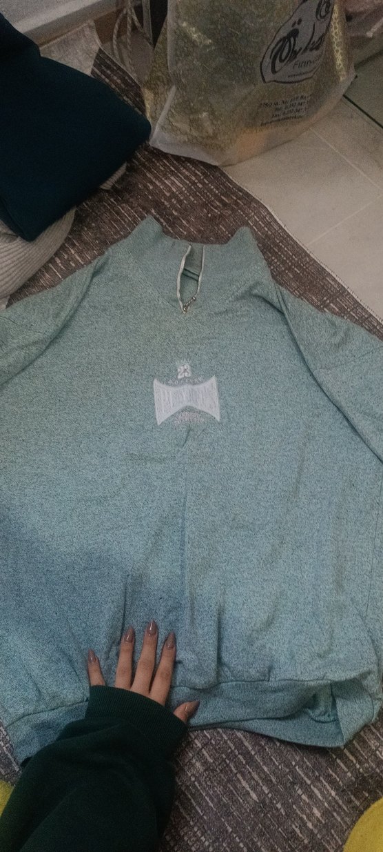 Mint yeşili vintage sweatshirt - Görsel 2