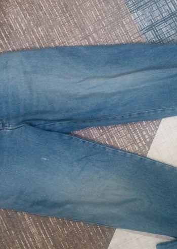 Kadın Mavi Denim Fermuarlı Salaş Jean - Görsel 4