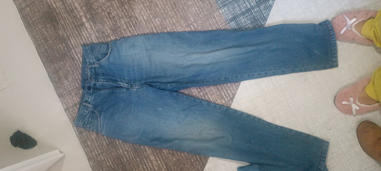 Kadın Mavi Denim Fermuarlı Salaş Jean - Görsel 4