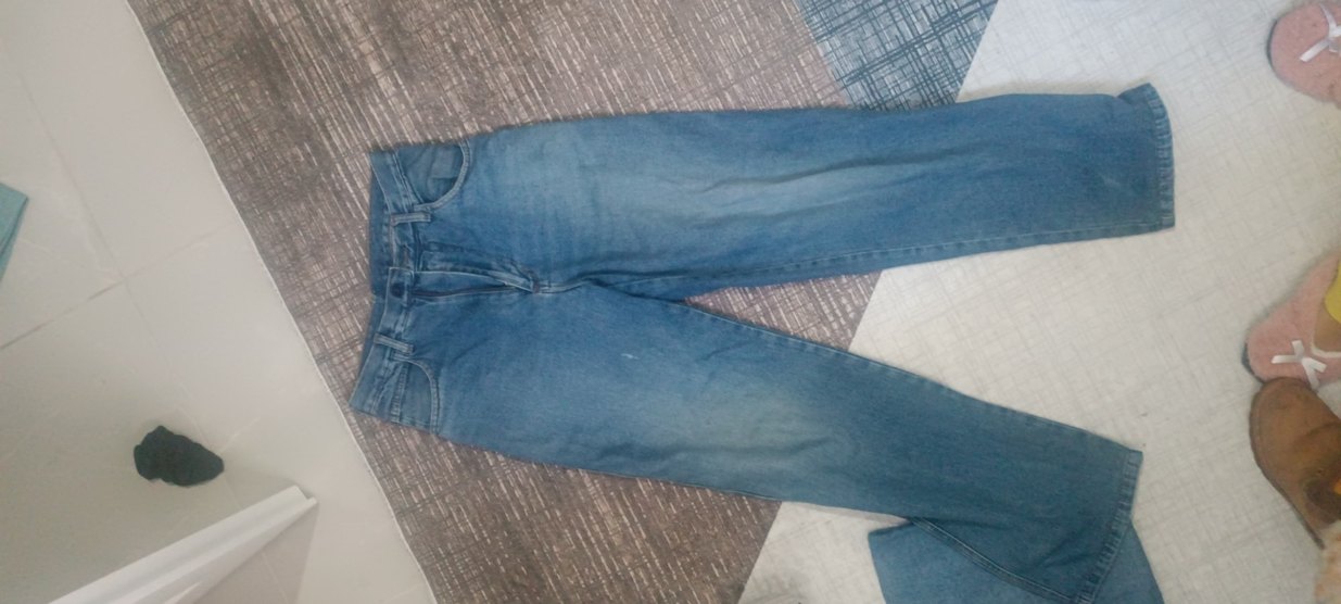 Kadın Mavi Denim Fermuarlı Salaş Jean - Görsel 3