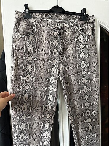 xl Beden Yeni sezon Leopar desen kot pantolon
